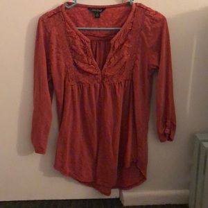 3/4 sleeve v-neck top